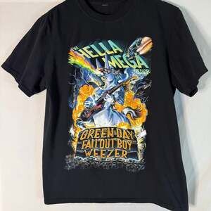 2021 The Hella Mega Tour Green Day Fall Out Boy Weezer Concert T-Shirt